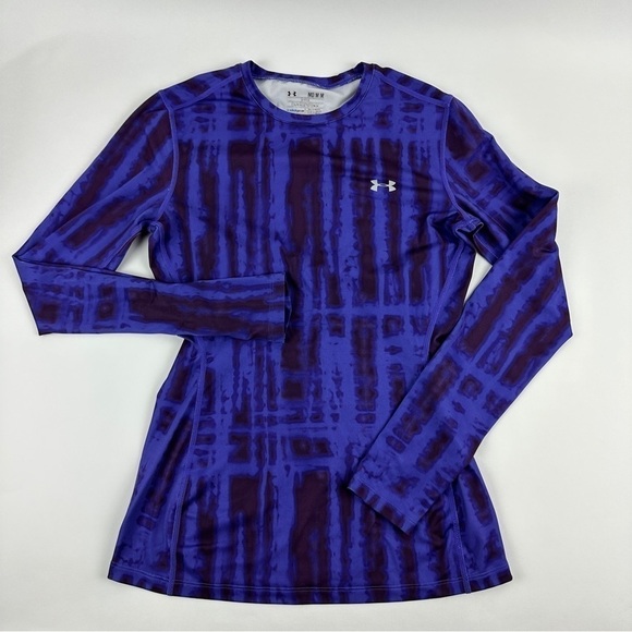 Under Armour Coldgear Shirt Womens Medium Purple Fitted - Picture 1 of 9